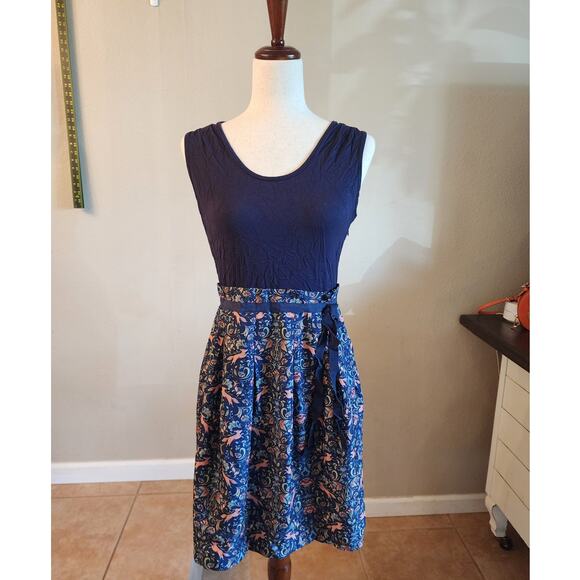 Pink Martini Women's Fit and Flare Dress SZ Medium Fox - Picture 1 of 13